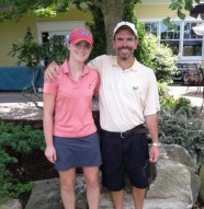 Me and my dad post-round